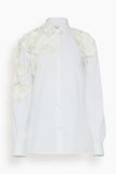 Dries Van Noten Tops Clavelly Embroidered Shirt in White