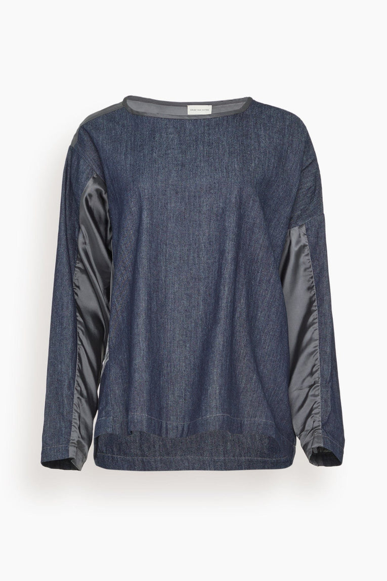 Dries Van Noten Caias Denim Shirt in Indigo