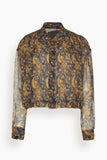 R13 Bubble Shirt in Multicolor Paisley