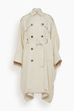 Rosetta Getty Coats Caftan Trench Coat in Fawn