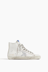 Golden Goose Shoes Francy Sneaker in White/Silver/Milk