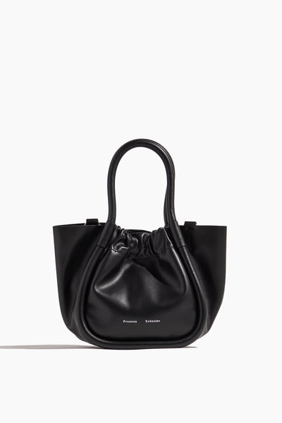 Extra Small Ruched Tote in Black