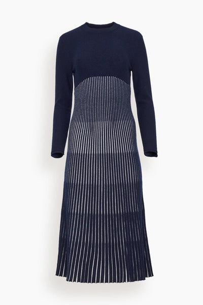 Finley Dress in Navy/Cream