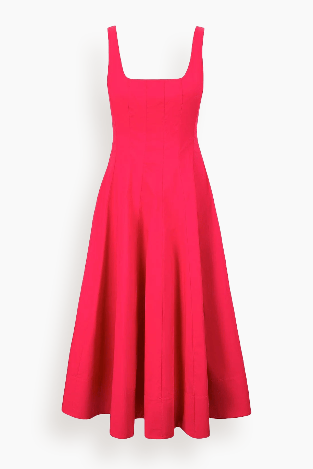 Staud Wells Dress in Cherry Hampden Clothing Staud Wells Dress in Cherry Hampden Clothing