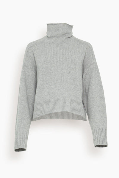 Stintino Collar Sweater in Grey Melange