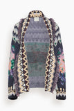 Forte Forte The Highlands Garden Jacquard Oversized Sweater in Night