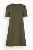 Harris Wharf Dresses A Line Dress in Moss Green