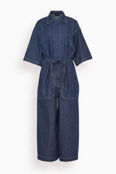 Marcelino Jumpsuit in Dark Indigo