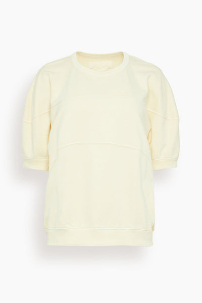 Football Sweatshirt in Meringue