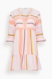Lemlem Hanna Flutter Dress in Kiremiti Pink