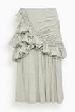 Dries Van Noten Humairah Skirt in Grey Melange