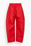 Tibi Pants Crispy Nylon Winslow Pant in Red Crispy Nylon Winslow Pant in Red