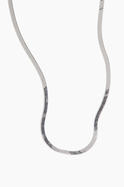 Herringbone Necklace in Sterling Silver