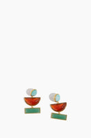 Lizzie Fortunato Earrings Geometry Earrings in Coast Multi Lizzie Fortunato Geometry Earrings in Coast Multi