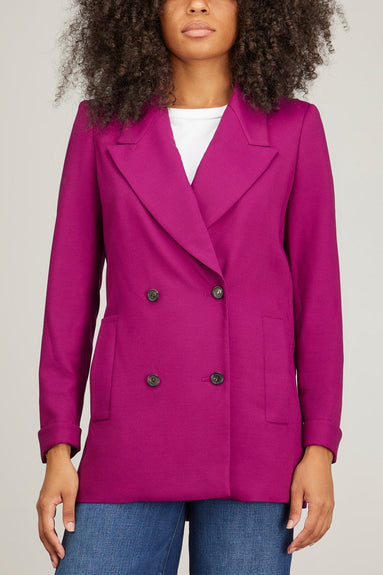 Callas Milano Jackets New Vittoria Signature Double Breasted Jacket in Magenta Callas Milano New Vittoria Signature Double Breasted Jacket in Magenta