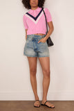 Tanya Taylor Camilla Top in Begonia Pink