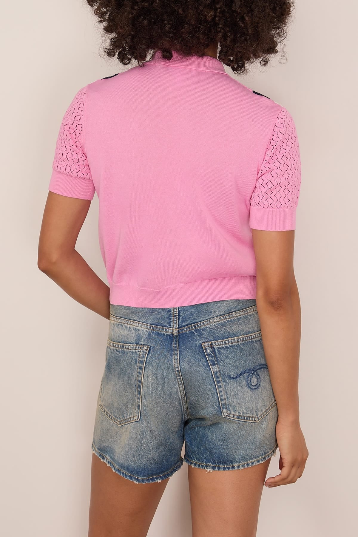 Tanya Taylor Camilla Top in Begonia Pink