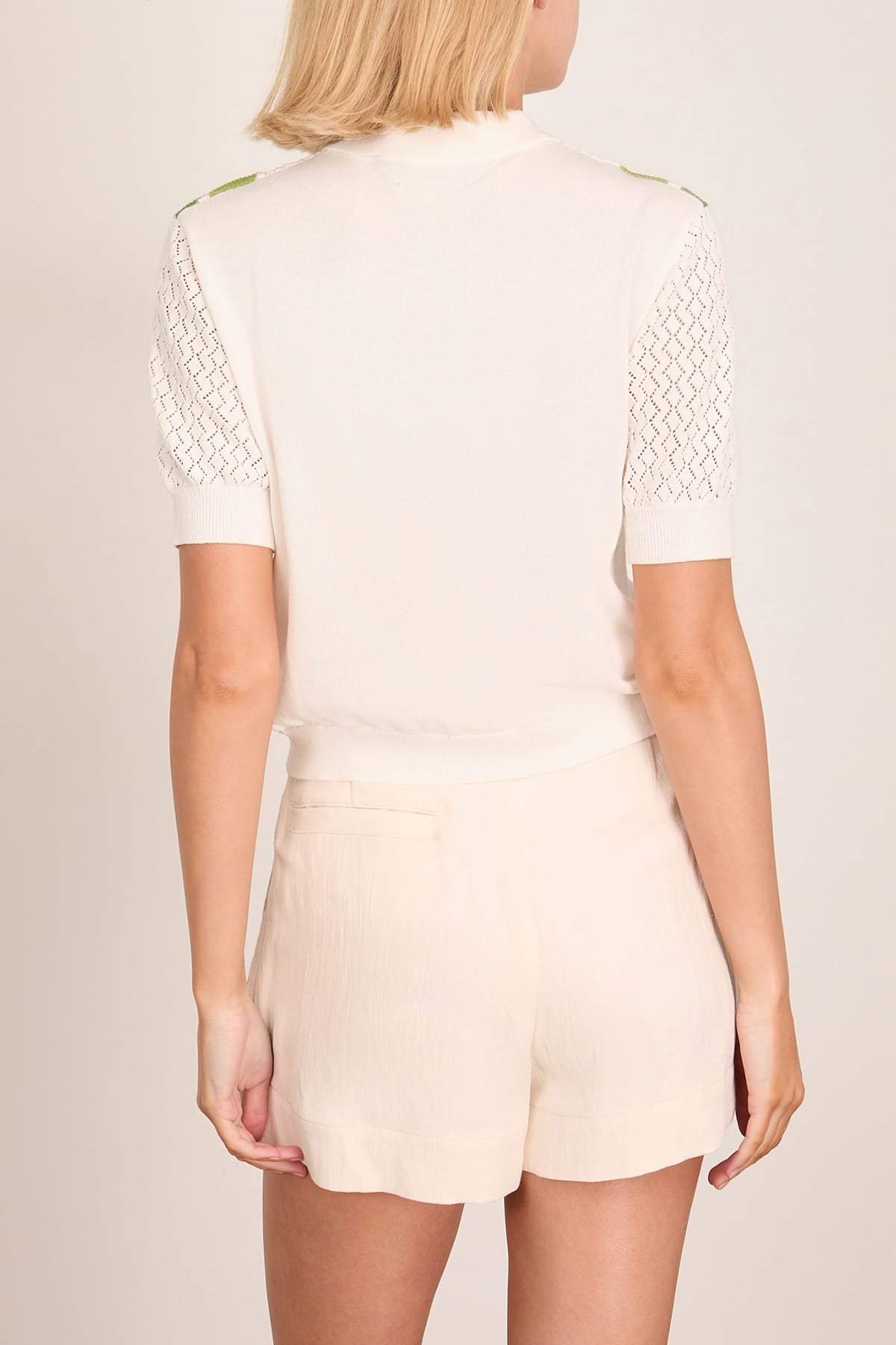 Tanya Taylor Camilla Top in Ivory