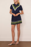 Tanya Taylor Camilla Top in Maritime Blue
