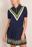 Tanya Taylor Camilla Top in Maritime Blue