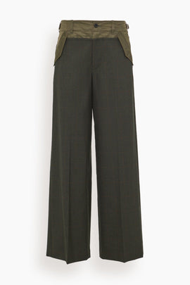 Glen Check Pants in Khaki