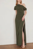 Simkhai Gowns Kally Sleeveless Draped Maxi Dress in Everest Simkhai Kally Sleeveless Draped Midi Dress in Everest