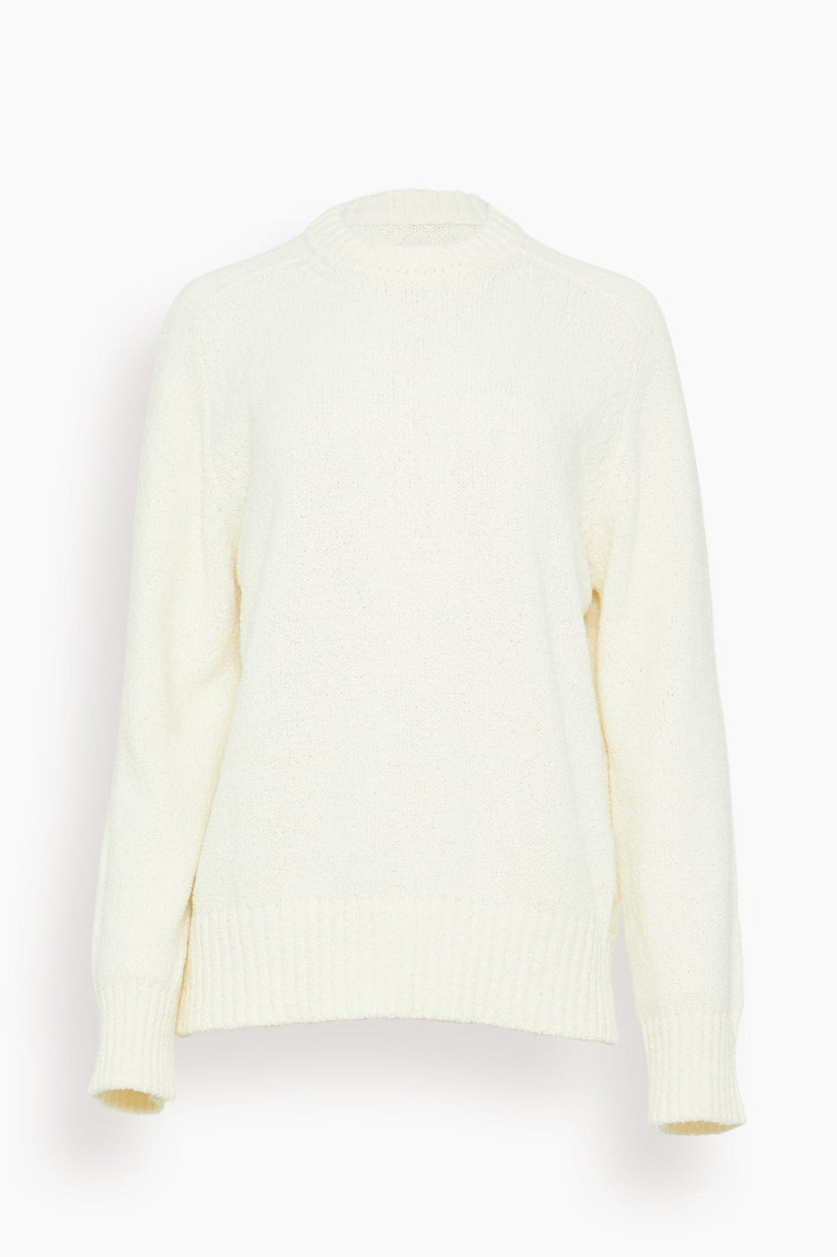 Loulou Studio Sweaters Canillo Sweater in Rice Ivory