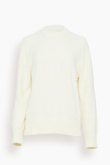 Loulou Studio Sweaters Canillo Sweater in Rice Ivory