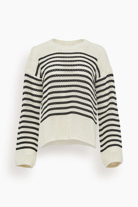 Candabelle Sweater in Ecru/Noir