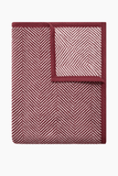 ChappyWrap Harborview Herringbone Blanket in Maroon