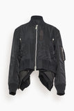 Sacai Jackets Nylon Twill Blouson in Black