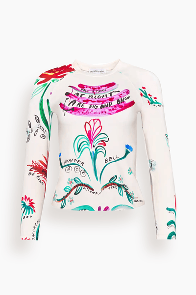 Rashguard Top in Anniversary Print