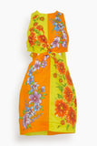 Alemais Casual Dresses Jude Twist Mini Dress in Orange/Yellow