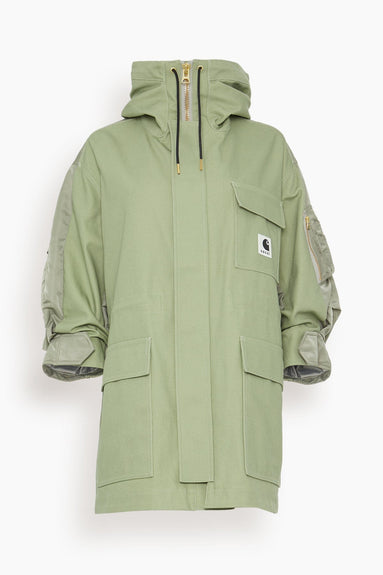 Sacai Coats Carhartt WIP Coat in Light Green x Light Khaki