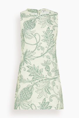 Persinna Dress in Mokata Green