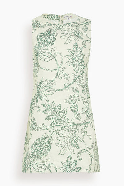 Persinna Dress in Mokata Green