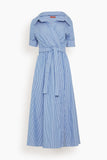 Altuzarra Casual Dresses Lydia Dress in Tidal Blue Stripe Altuzarra Lydia Dress in Tidal Blue Stripe