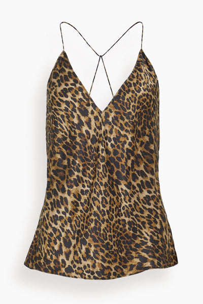 Emile Cami Top in Vintage Leopard Print