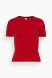 Flore Flore Tops Car Tee in Red Car Tee in Red