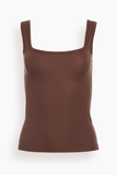 THE PARK Sawyer Tank in Chocolate