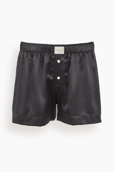 Comme Si Shorts La Boxer Classica Silk Boxer in Black