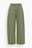 Apiece Apart Cropped Cybil Trouser in Thyme