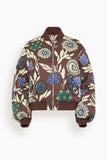 Alemais Jasper Bomber Jacket in Chocolate