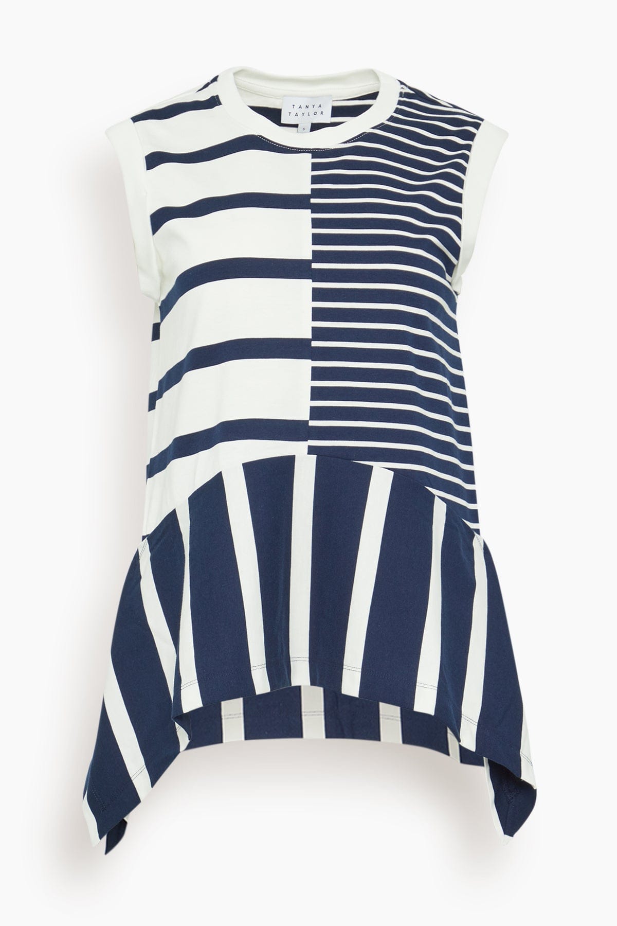 Tanya Taylor Tops Chantel Top in Maritime Blue Multi Mix Chantel Top in Maritime Blue Multi Mix