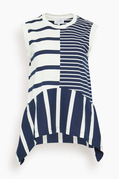 Chantel Top in Maritime Blue Multi Mix