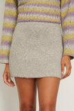 Clea Skirts Chloe Boucle Skirt in Grey Clea Chloe Boucle Skirt in Grey