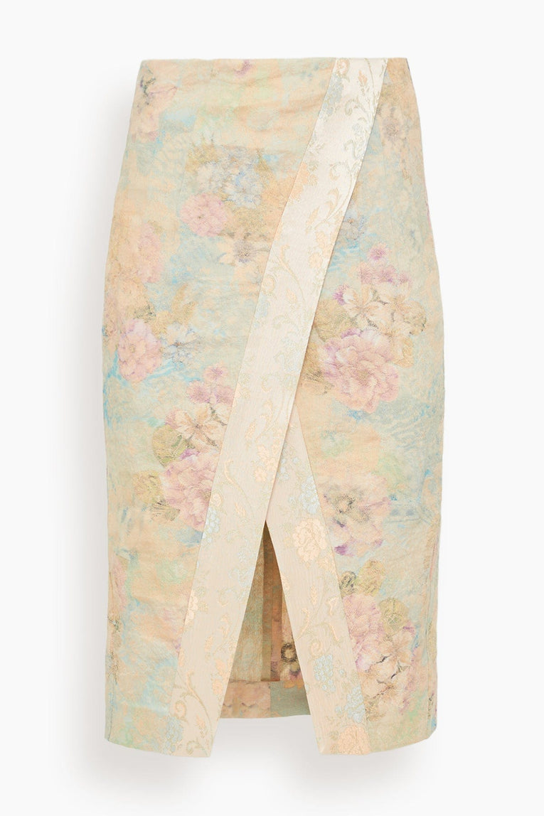 Dries Van Noten Somina Skirt in Light Pink