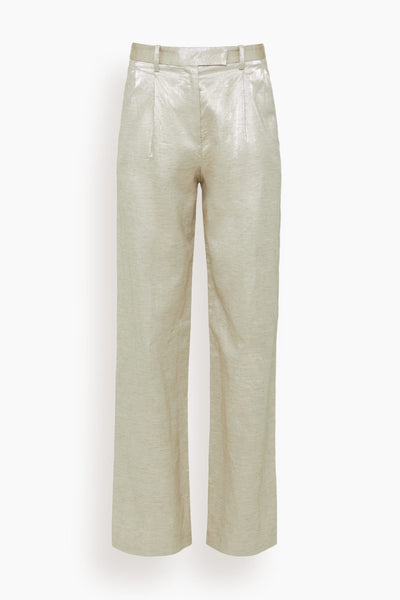 Chic Linen High Waisted Pants in Lucente