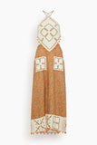 Alemais Marva Crochet Halter Midi Dress in Multi