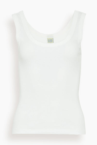 Hillie Tank in White